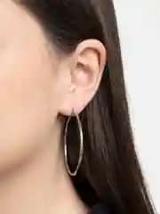 Серебряный серьги кольца "Конго"  из нержавеющей стали, серьги женские круглые бижутерия
