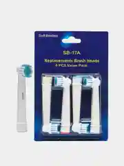 Светло-синий насадки сменные для электрической зубной щетки Oral-B, Braun (Орал-Би, Браун)