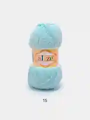Мятный пряжа плюшевая Alize Softy, микрополиэстер, 50 г, 115 м