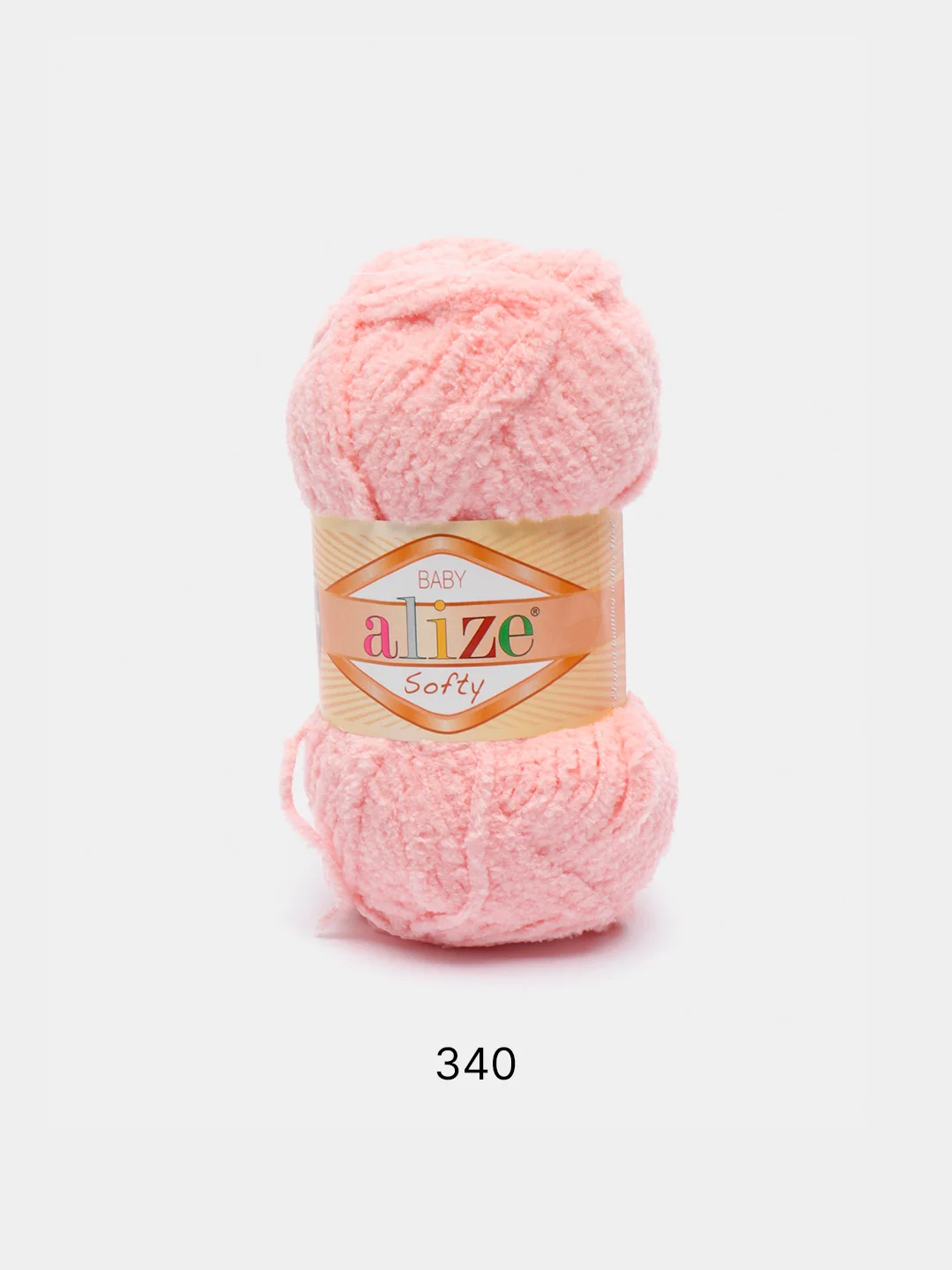 Пудровый пряжа плюшевая Alize Softy, микрополиэстер, 50 г, 115 м