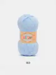 Светло-синий пряжа плюшевая Alize Softy, микрополиэстер, 50 г, 115 м