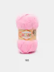 Розовый пряжа плюшевая Alize Softy, микрополиэстер, 50 г, 115 м