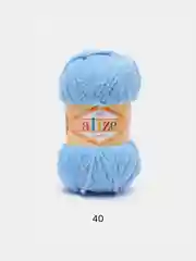 Небесно-голубой пряжа плюшевая Alize Softy, микрополиэстер, 50 г, 115 м