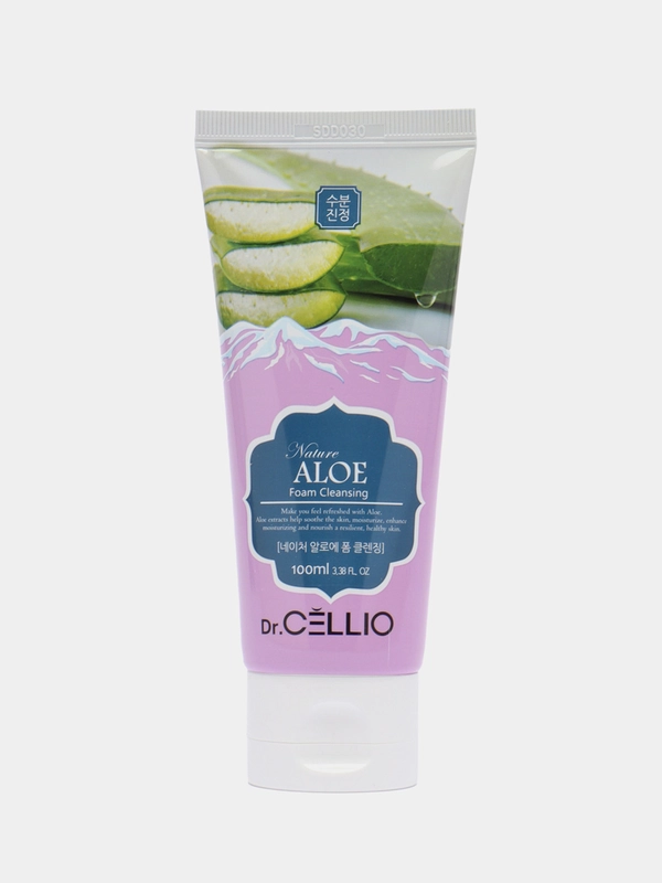 Пенка для умывания с алоэ Dr. Cellio, 100 мл