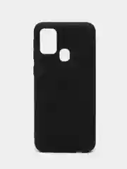 Черный чехол силиконовый для Samsung Galaxy M31 (Самсунг Галакси М31), цветной, матовый