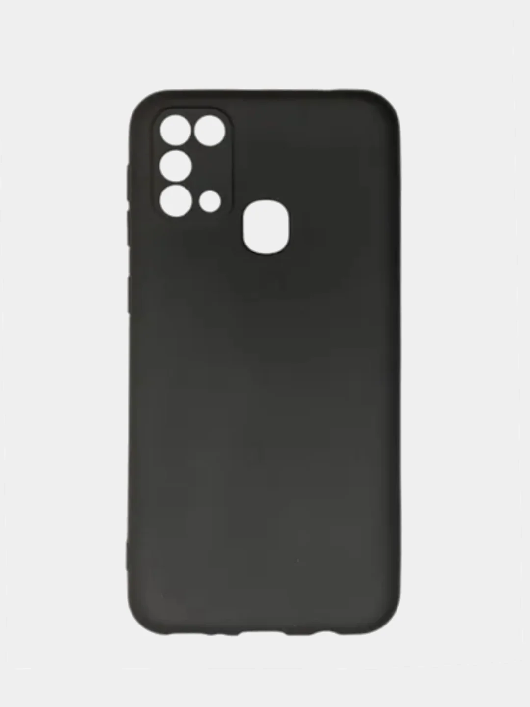 Угольный чехол силиконовый для Samsung Galaxy M31 (Самсунг Галакси М31), цветной, матовый