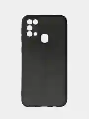 Угольный чехол силиконовый для Samsung Galaxy M31 (Самсунг Галакси М31), цветной, матовый