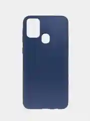 Темно-синий чехол силиконовый для Samsung Galaxy M31 (Самсунг Галакси М31), цветной, матовый
