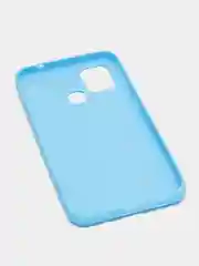 Голубой чехол силиконовый для Samsung Galaxy M31 (Самсунг Галакси М31), цветной, матовый