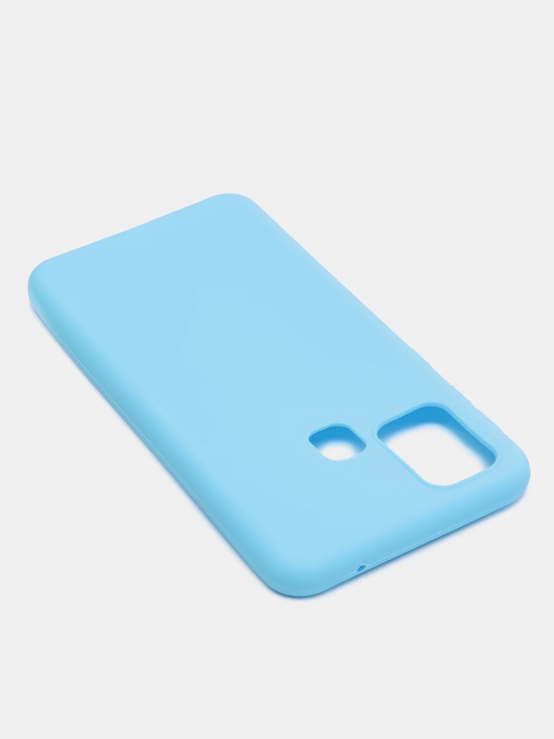 Голубой чехол силиконовый для Samsung Galaxy M31 (Самсунг Галакси М31), цветной, матовый