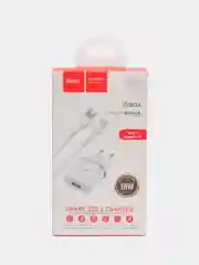 Белый сетевое зарядное устройство Type-C Hoco C12Q 18W QC 3.0 Самсунг/Хонор/Xiaomi/Андроид/Redmi