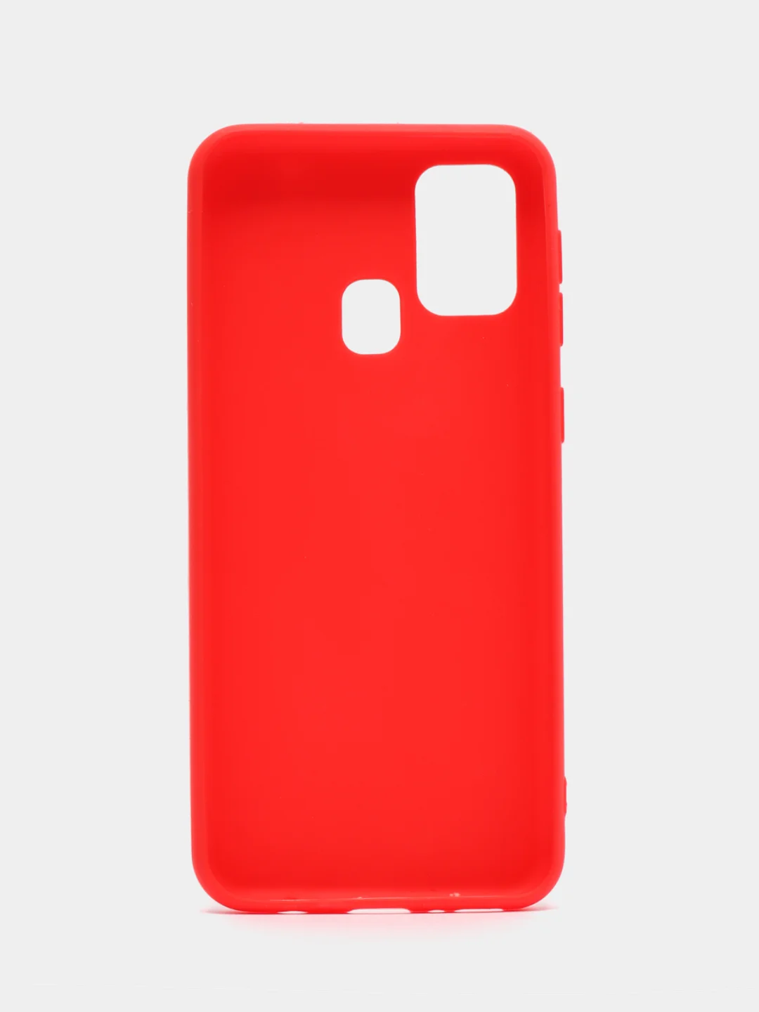 Красный чехол силиконовый для Samsung Galaxy M31 (Самсунг Галакси М31), цветной, матовый