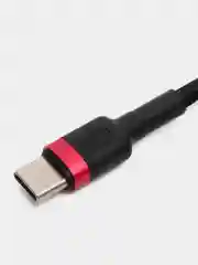 Багровый кабель Baseus Type-C to Type-C, 3A /Самсунг/Хонор/Xiaomi/Андроид/Redmi CATKLF