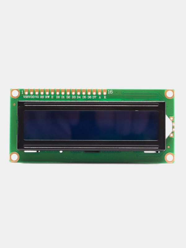 Дисплей LCD 1602+I2C, зеленый / синий