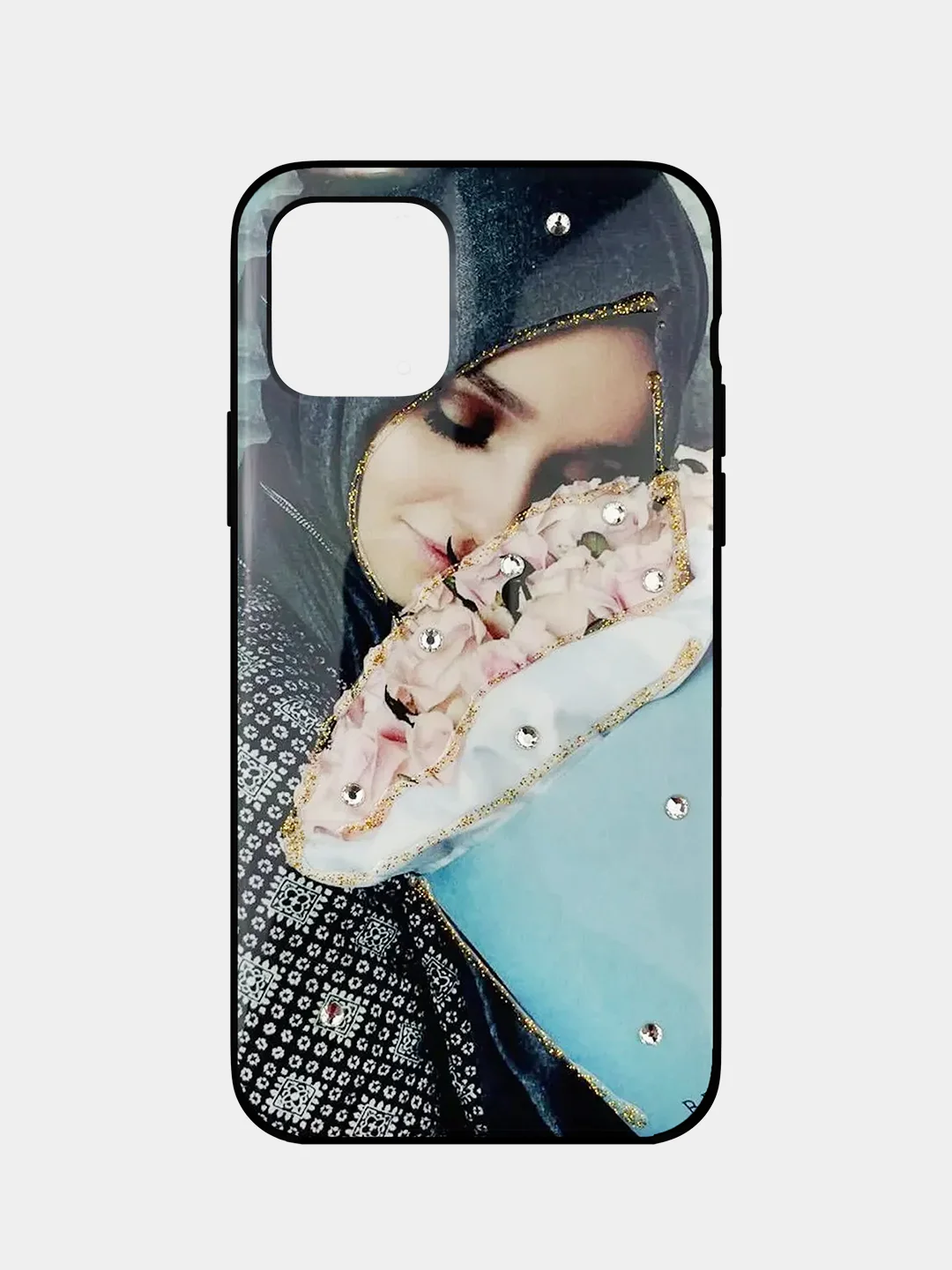 Голубой плотный чехол накадка на iPhone 11 Pro