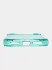 Бирюзовый чехол противоударный на iPhone 7, 8, 11, 12, 13, Pro, mini, Max, Plus, прозрачный