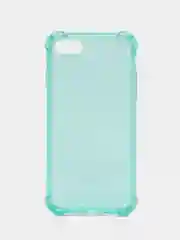 Бирюзовый чехол противоударный на iPhone 7, 8, 11, 12, 13, Pro, mini, Max, Plus, прозрачный