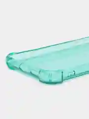 Бирюзовый чехол противоударный на iPhone 7, 8, 11, 12, 13, Pro, mini, Max, Plus, прозрачный