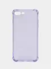 Лавандовый чехол противоударный на iPhone 7, 8, 11, 12, 13, Pro, mini, Max, Plus, прозрачный