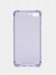 Лавандовый чехол противоударный на iPhone 7, 8, 11, 12, 13, Pro, mini, Max, Plus, прозрачный