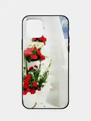 Красный плотный чехол накадка на iPhone 11 Pro