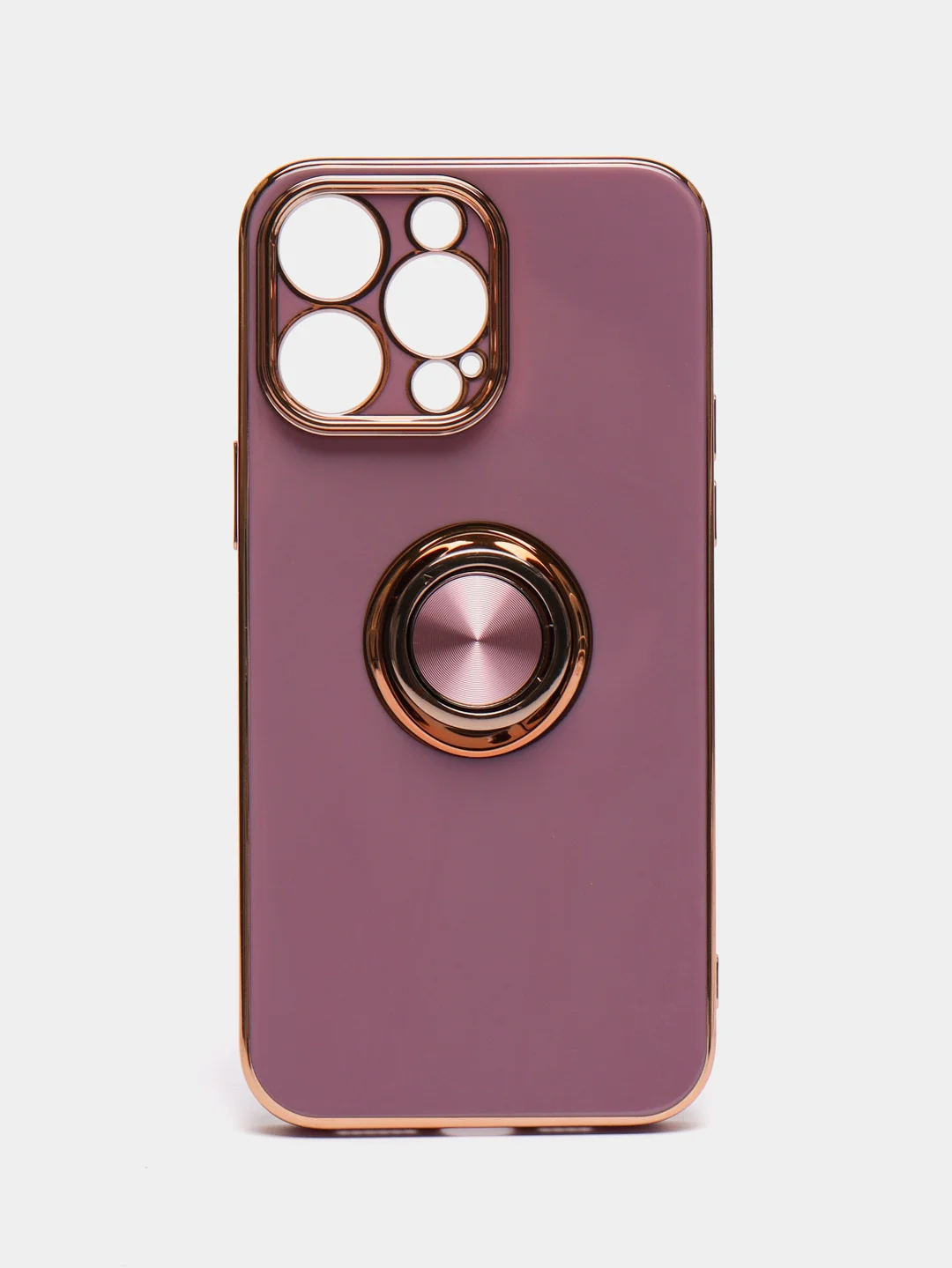 Лавандовый чехол на IPhone 14 14 plus 14 pro 14 pro max айфон с кольцом-держателем