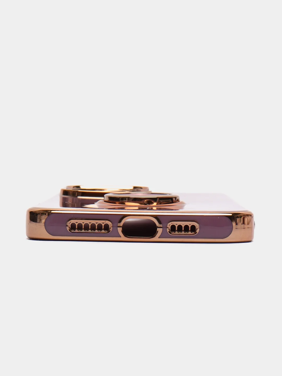 Лавандовый чехол на IPhone 14 14 plus 14 pro 14 pro max айфон с кольцом-держателем