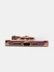 Лавандовый чехол на IPhone 14 14 plus 14 pro 14 pro max айфон с кольцом-держателем