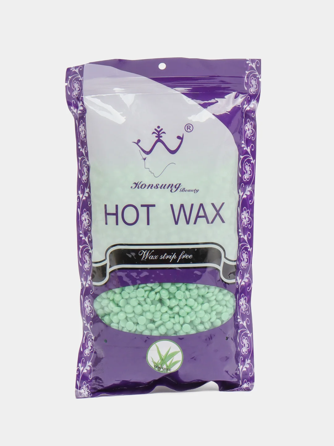 Зеленый воск для депиляции в гранулах HOT WAX 500гр