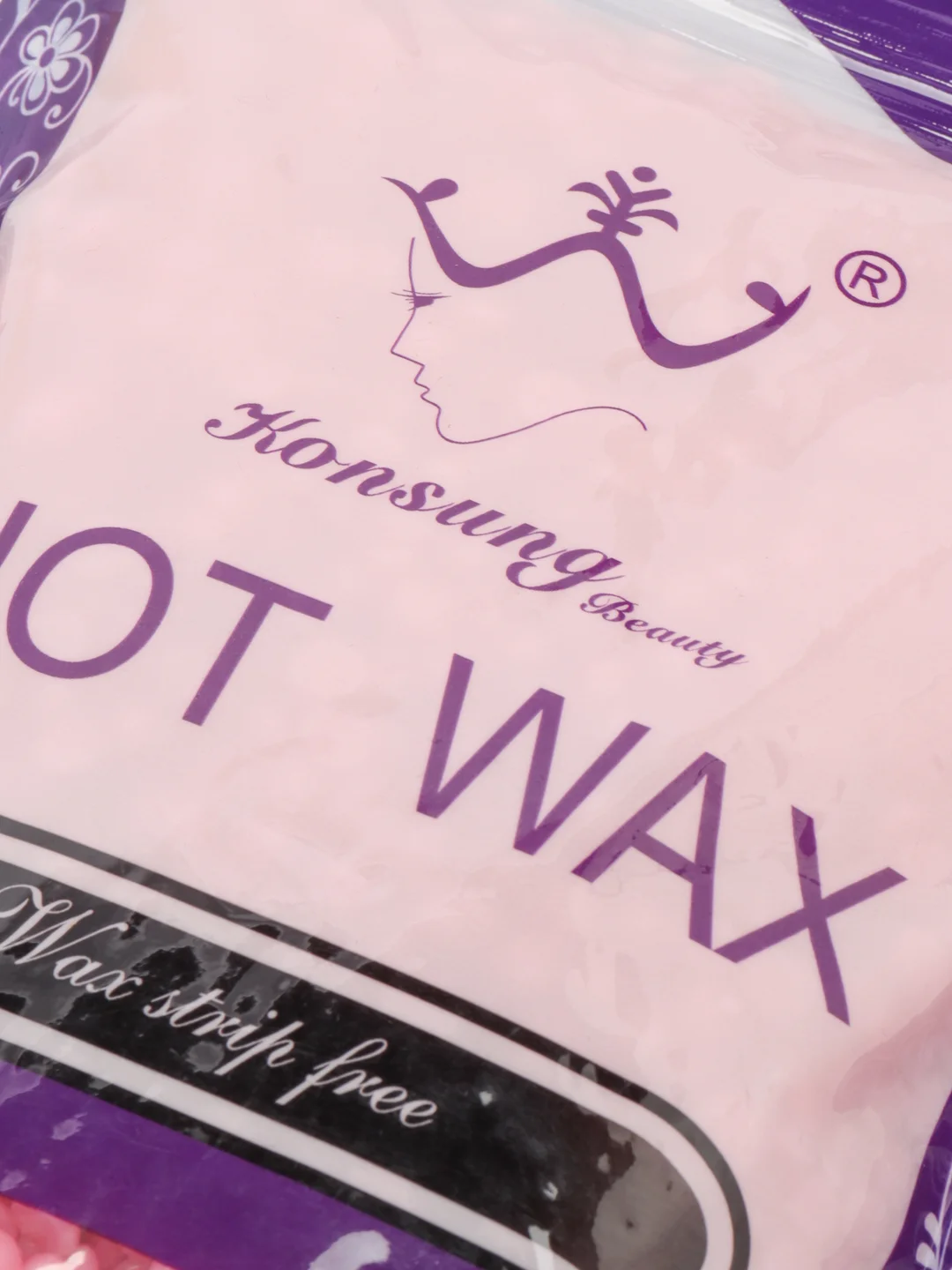Розовый воск для депиляции в гранулах HOT WAX 500гр