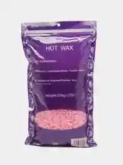 Розовый воск для депиляции в гранулах HOT WAX 500гр