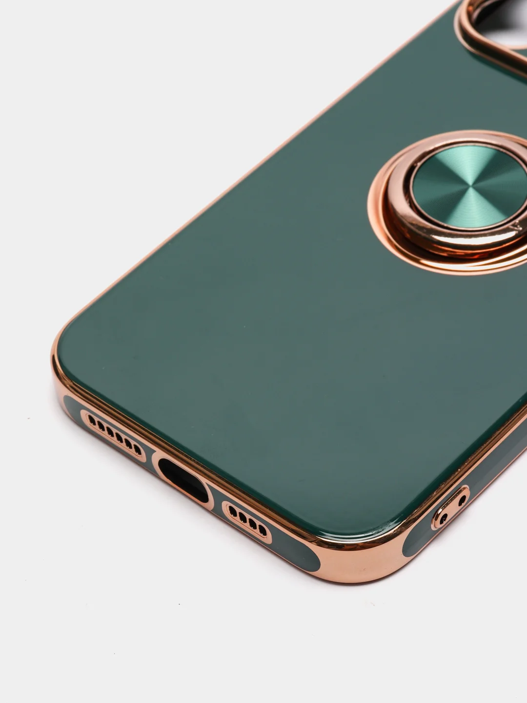 Лесной зеленый чехол на IPhone 14 14 plus 14 pro 14 pro max айфон с кольцом-держателем