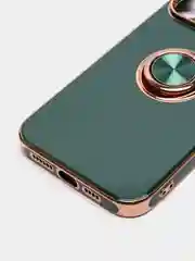 Лесной зеленый чехол на IPhone 14 14 plus 14 pro 14 pro max айфон с кольцом-держателем