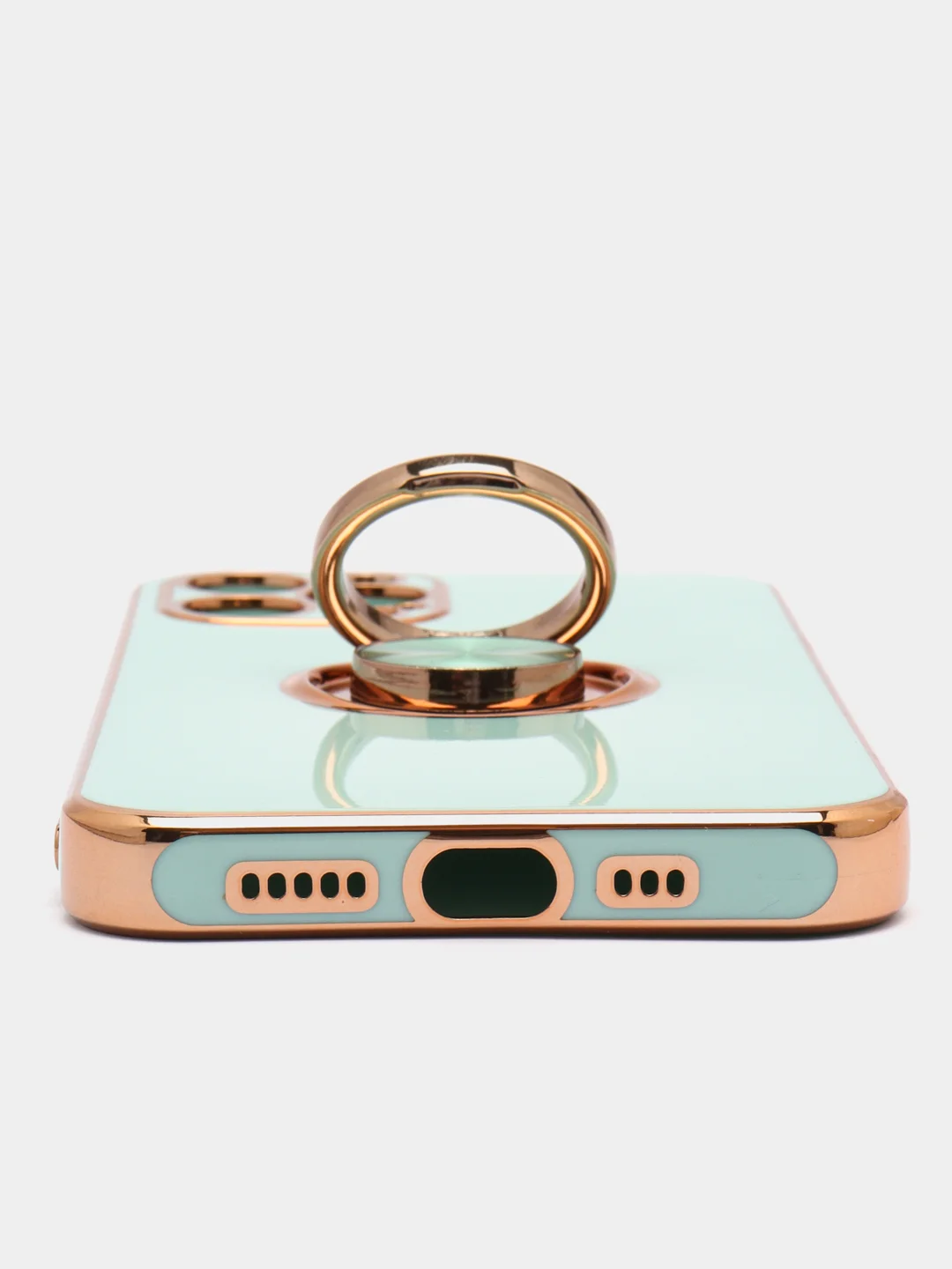 Бирюзовый чехол с кольцом для  айфон IPhone XS XR XS Max 11 Pro 12 12 Mini 12 Pro Max 13 13 Pro Max