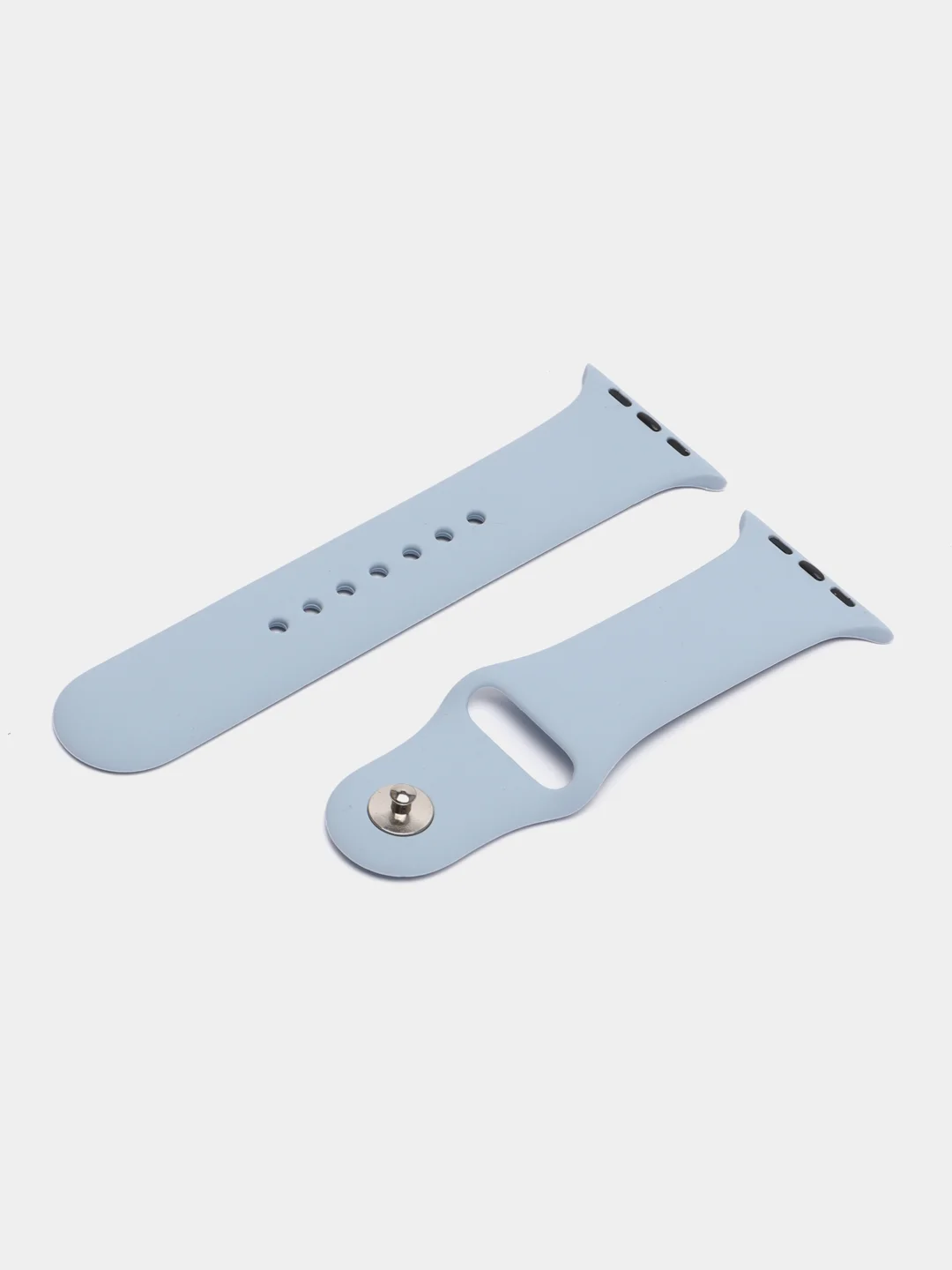 Небесно-голубой бампер с защитным стеклом и ремешком для Apple Watch 38/40/41/42/44/45/49