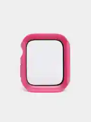 Фуксия бампер с защитным стеклом и ремешком для Apple Watch 38/40/41/42/44/45/49