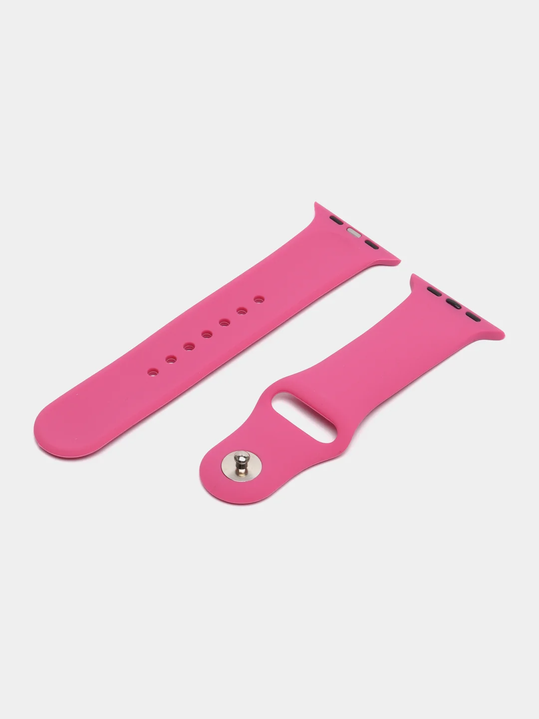 Фуксия бампер с защитным стеклом и ремешком для Apple Watch 38/40/41/42/44/45/49