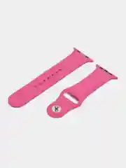 Фуксия бампер с защитным стеклом и ремешком для Apple Watch 38/40/41/42/44/45/49