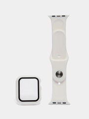 Бампер с защитным стеклом и ремешком для Apple Watch 38/40/41/42/44/45/49