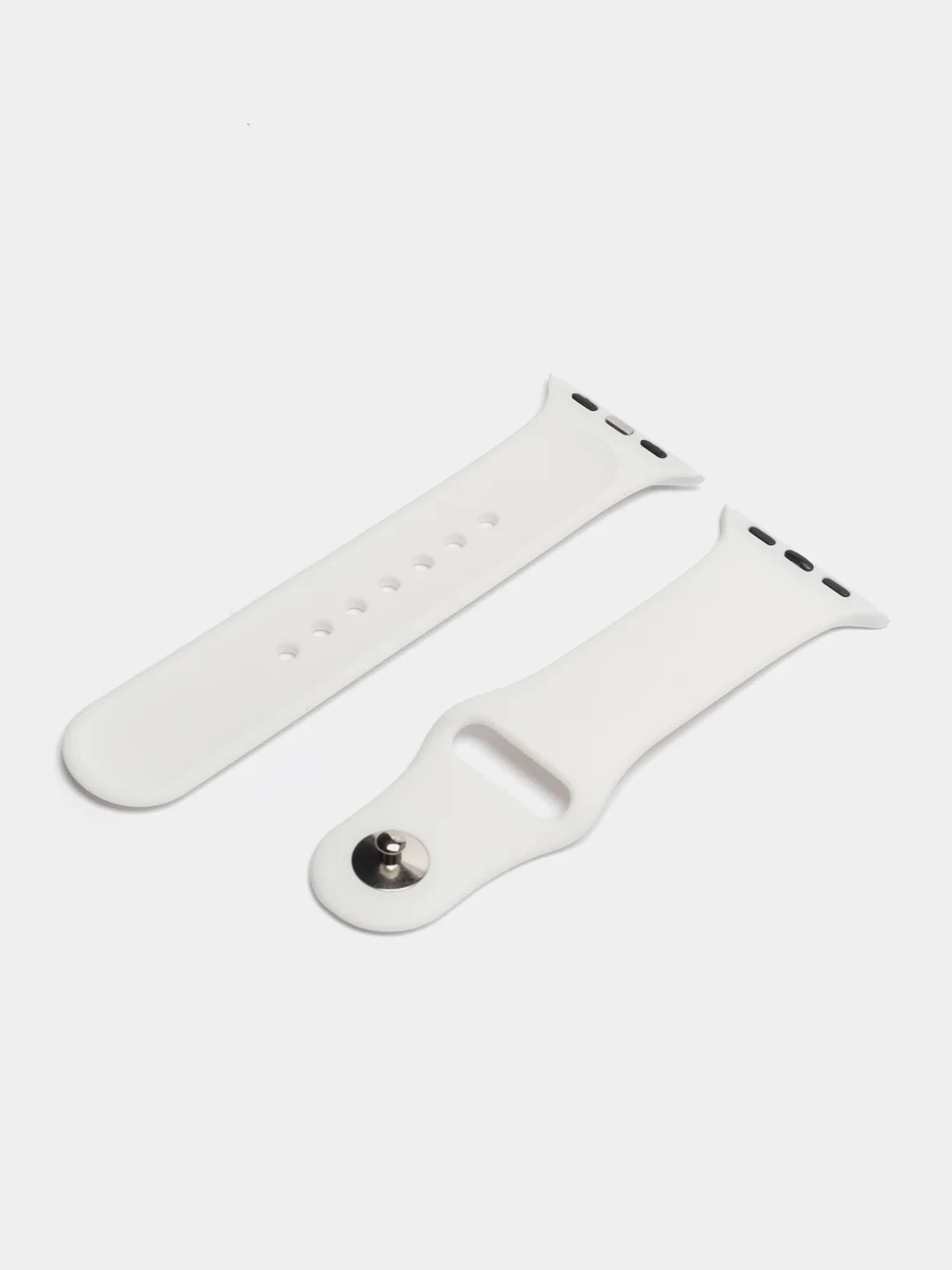 Бежевый бампер с защитным стеклом и ремешком для Apple Watch 38/40/41/42/44/45/49
