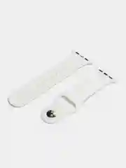 Бежевый бампер с защитным стеклом и ремешком для Apple Watch 38/40/41/42/44/45/49