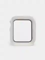 Бежевый бампер с защитным стеклом и ремешком для Apple Watch 38/40/41/42/44/45/49