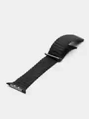 Черный ремешок кожаный для Apple Watch 38/40mm, 42/44mm.
