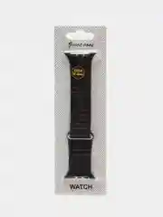 Черный ремешок кожаный для Apple Watch 38/40mm, 42/44mm.