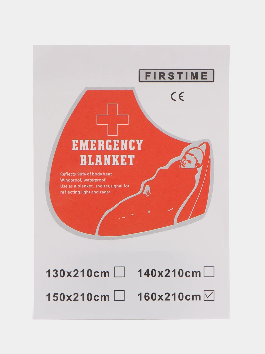 Аварийное термоодеяло для чрезвычайных ситуаций, фольгированное ...
