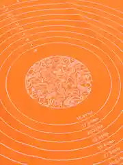 Желтый коврик силиконовый, термостойкий, для раскатывания теста, 40*50 см