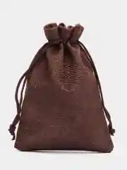 Коричневый мешочки льняные