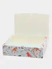 Бежевый меланж подарочная коробка- С новым годом!