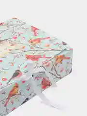 Бежевый меланж подарочная коробка- С новым годом!