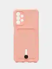 Конфетный чехол Samsung Galaxy A13 (Самсунг Галакси А13 4G), силиконовый, с карманом для карты